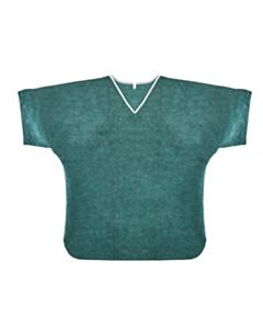 Graham Medical Scrub Shirt, X-Small, Nonwoven, Green, 30/CS