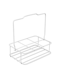 Heathrow Scientific Wire Bottle Rack Carrier, 6 place, White