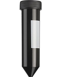 Heathrow Scientific 50 mL Sterile Conical Centrifuge Tubes, Black