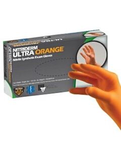 Innovative Healthcare Gloves, Exam, X-Small, Nitrile, Non-Sterile, Pf, Textured, Orange Color, 100/Bx, 10 Bx/Cs