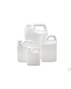 Qorpak 128oz (3,840mL) White Hdpe F-Style Jug w/38-400 White Polyprop.Sturdeeseal Pe Foam Lined Cap
