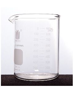 Kemtech Heavy Wall Beaker, Low Form, Dual Grad, 50ml, EA