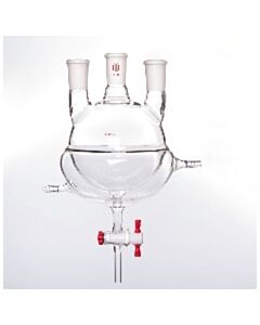 Kemtech Flask,3n,Stpck Drain,1l,29/42-24/40