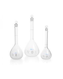 DWK KIMBLE® KimCote® Volumetric Flask, Class A, with Pennyhead Glass Stopper, 2000 mL
