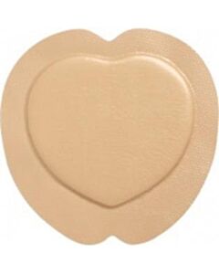 Molnlycke Border Foam Sacrum Dressing, 8.7” x 9.8” (22 x 25cm), Self-Adherent Soft Silicone, 40/CS