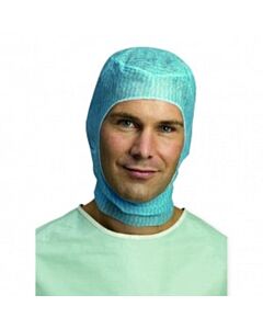 Molnlycke Surgeons Hood, Tuck, Blue One Size, 500/CS (US Only)