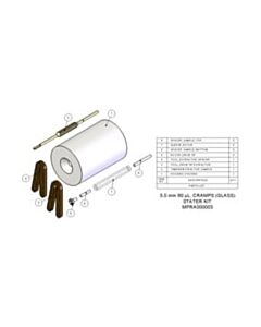 Agilent Technologies Starter Kit, 5.0 mm, 60 µL, CRAMPS. Includes packing toolkit and 5 rotor assemb