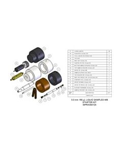 Agilent Technologies Starter Kit, 5.0 mm, 160 µL, liquids. Includes packing toolkit, 5 rotor assemblies and 2 sets of spare spacers and caps.