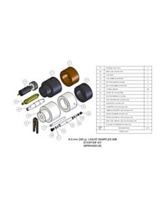 Agilent Technologies Starter Kit, 6.0 mm, 240 µL, liquids. Includes packing toolkit, 5 rotor assemblies and 2 sets of spare spacers and caps.