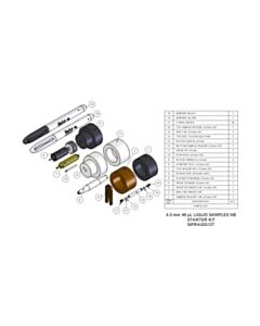 Agilent Technologies Starter Kit, 4.0 mm, 46 µL, liquids. Includes packing toolkit, 5 rotor assemblies and 2 sets of spare spacers and caps.