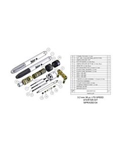 Agilent Technologies Starter Kit, 3.2 mm, 36 µL, high capacity. Includes packing toolkit, 5 rotor assemblies and 6 sets of spare spacers and caps. Hig