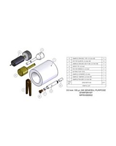 Agilent Technologies Starter Kit, 6.0 mm, 155 µL. Includes packing toolkit, 5 rotor assemblies and 6 sets of spare spacers and caps.