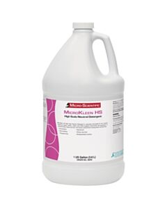 Micro Scientific High-Suds Neutral Liquid Detergent, Gallon, For Manual & Automatic Wash, 4/cs