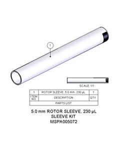 Agilent Technologies Rotor Sleeve, 5.0 mm, 230 µL, high capacity