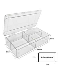 MTC Bio Multibox, 4 Compartments, 85 X 85 X 30mm, 6/Pk, 36/Cs