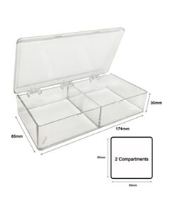 MTC Bio Multibox, 2 Compartments, 85 X 85 X 30mm - 6/Pk, 36/Cs