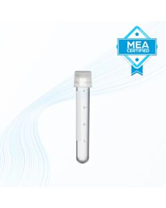 MTC Bio Sample Tube, MEA Tested, 5 mL, 12x75 mm, PS, w/ Cap, Graduated, Sterile, 40 Bags of 25 Tubes, 1000/cs