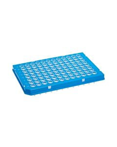 MTC Bio PC/PP PCR plate, half skirt, clear well, 10/CS