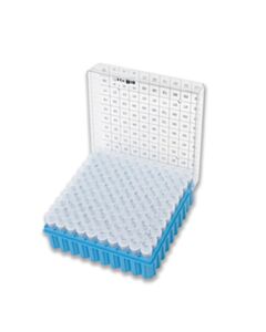 MTC Bio Cryo storage box, 100 place (10 x 10), polycarbonate, with hinged lid, 5/PK