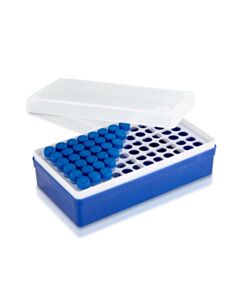 MTC Bio Ice Rack For 72 × 1.5ml Tubes, Detachable Lid, Tube Platform, And Base, Numbered Cavities, 6/PK