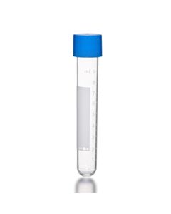 MTC Bio Transport/ Culture Tube, 16 X1 00 mm, PS, Round Bottom, With Screw-Cap, White Printed Graduations, 12 mL, Sterile, 10 Bags Of 100 Tubes