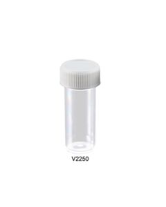 MTC Bio Specimen/Transport Vial, 17x50 mm, 7 mL, PS, Non-Graduated, With Attached Screw-Cap, Non-Sterile, Ce, Non-Toxic, Bulk Pack Of 700