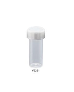 MTC Bio Specimen/Transport Vial, 17x50 mm, 7 mL, PP, Non-Graduated, With Attached Screw-Cap, Non-Sterile, Ce, Non-Toxic, Bulk Pack Of 700