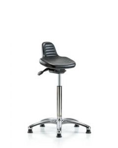 Neta ECOM Polyurethane Sit Stand - Chrome Base. Our Rugged Polyurethane Sit-Stand