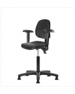 Neta ECOM Polyurethane Medium Bench Height Chair - Medium Back Nylon Base