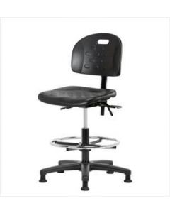 Neta ECOM Handle Polyurethane Medium Bench Height Chair - Nylon Base Tilt