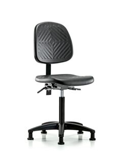 Neta ECOM Polyurethane Medium Bench Height Chair - Medium Back Nylon Base