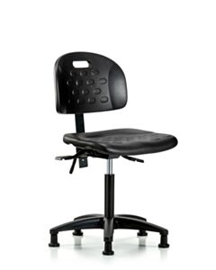 Neta ECOM Handle Polyurethane Medium Bench Height Chair - Nylon Base Tilt