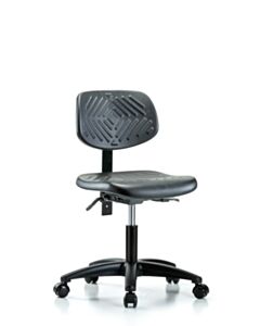 Neta ECOM Polyurethane Desk Height Chair - Nylon Base Tilt Casters Rugged
