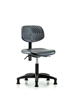 Neta ECOM Polyurethane Desk Height Chair - Nylon Base Tilt Glides