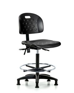 Neta ECOM Handle Polyurethane High Bench Height Chair - Nylon Base Tilt
