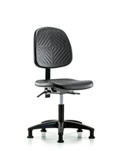 Neta ECOM Polyurethane Desk Height Chair - Medium Back Nylon Base Tilt