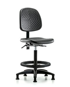 Neta ECOM Polyurethane High Bench Height Chair - Medium Back Nylon Base