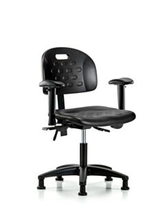Neta ECOM Handle Polyurethane Desk Height Chair - Nylon Base Tilt Arms