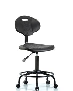Neta ECOM Polyurethane Medium Bench Height Chair - Round Tube Base Tilt