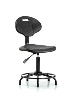 Neta ECOM Polyurethane Medium Bench Height Chair - Round Tube Base Tilt