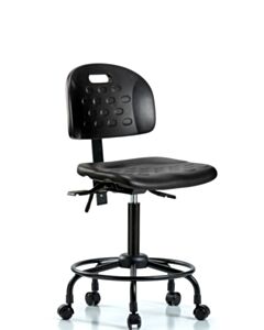 Neta ECOM Handle Polyurethane Medium Bench Height Chair - Round Tube Base