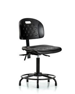 Neta ECOM Handle Polyurethane Medium Bench Height Chair - Round Tube Base