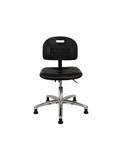 Neta ECOM Handle Polyurethane Desk Height Chair - Chrome Base Glides