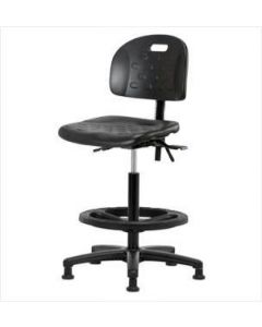 Neta ECOM Handle Polyurethane High Bench Height Chair - Nylon Base Black