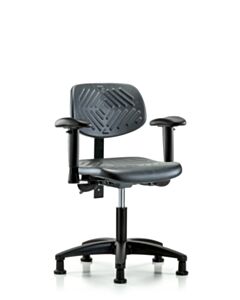 Neta ECOM Polyurethane Desk Height Chair - Nylon Base Arms Glides