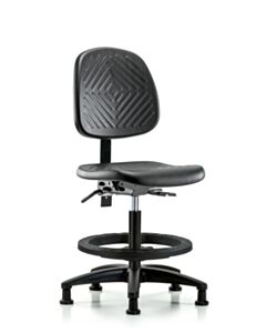 Neta ECOM Polyurethane Medium Bench Height Chair - Medium Back Nylon Base
