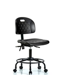 Neta ECOM Handle Polyurethane Desk Height Chair - Round Tube Base Tilt
