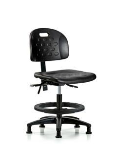Neta ECOM Handle Polyurethane Medium Bench Height Chair - Nylon Base Tilt