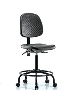 Neta ECOM Polyurethane Medium Bench Height Chair - Medium Back Round Tube