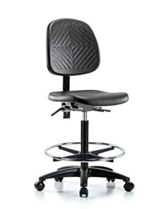 Neta ECOM Polyurethane High Bench Height Chair - Medium Back Nylon Base